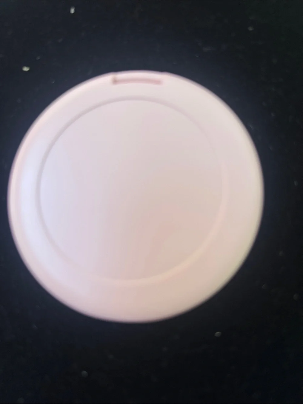 Dior Light Pink Quilted Round Compact Mirror with Silver CD Emblem
